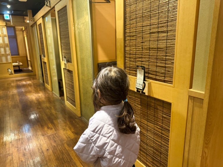 Child in an izakaya in Japan