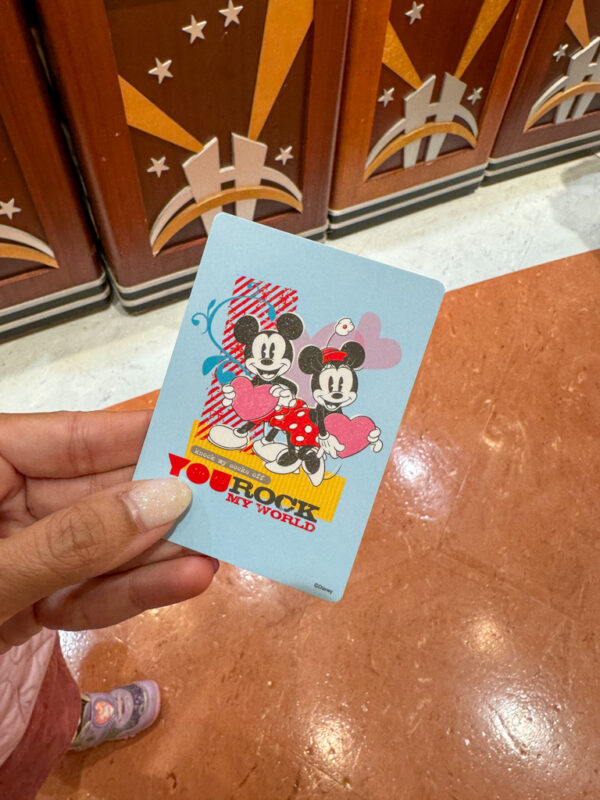 free disney card from disney store in tokyo