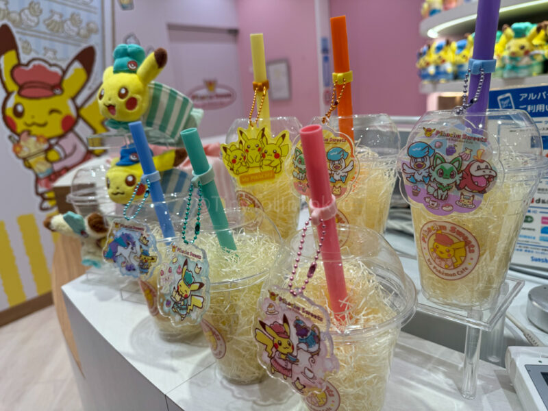 drinks at Pikachu Sweets Cafe sunshine city
