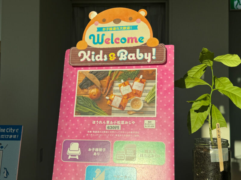baby food at observatory in sunshine city