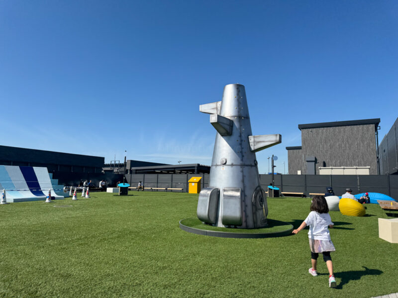 play area near Gundam at Osaka Expo