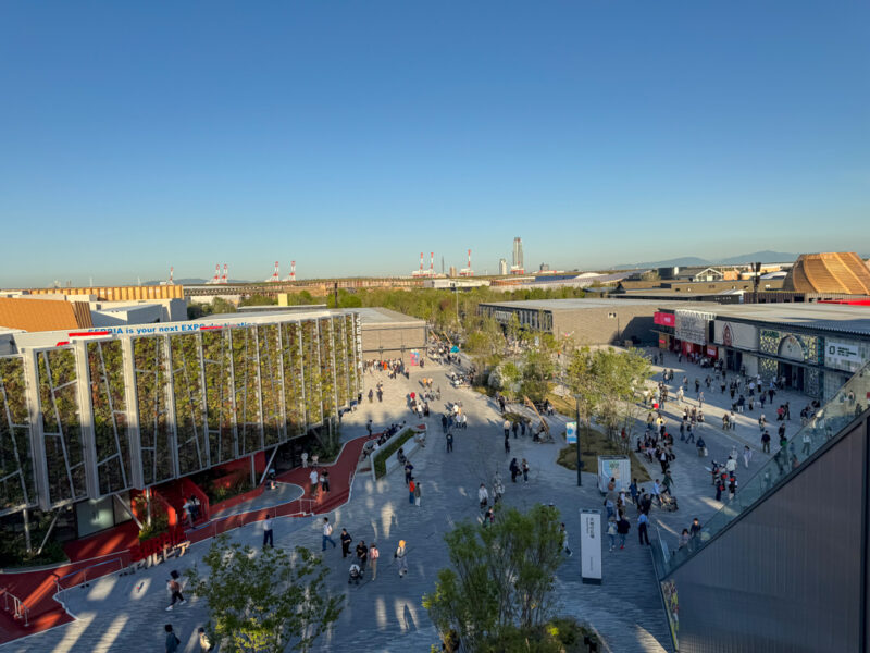 View from the Grand Ring at Osaka Expo