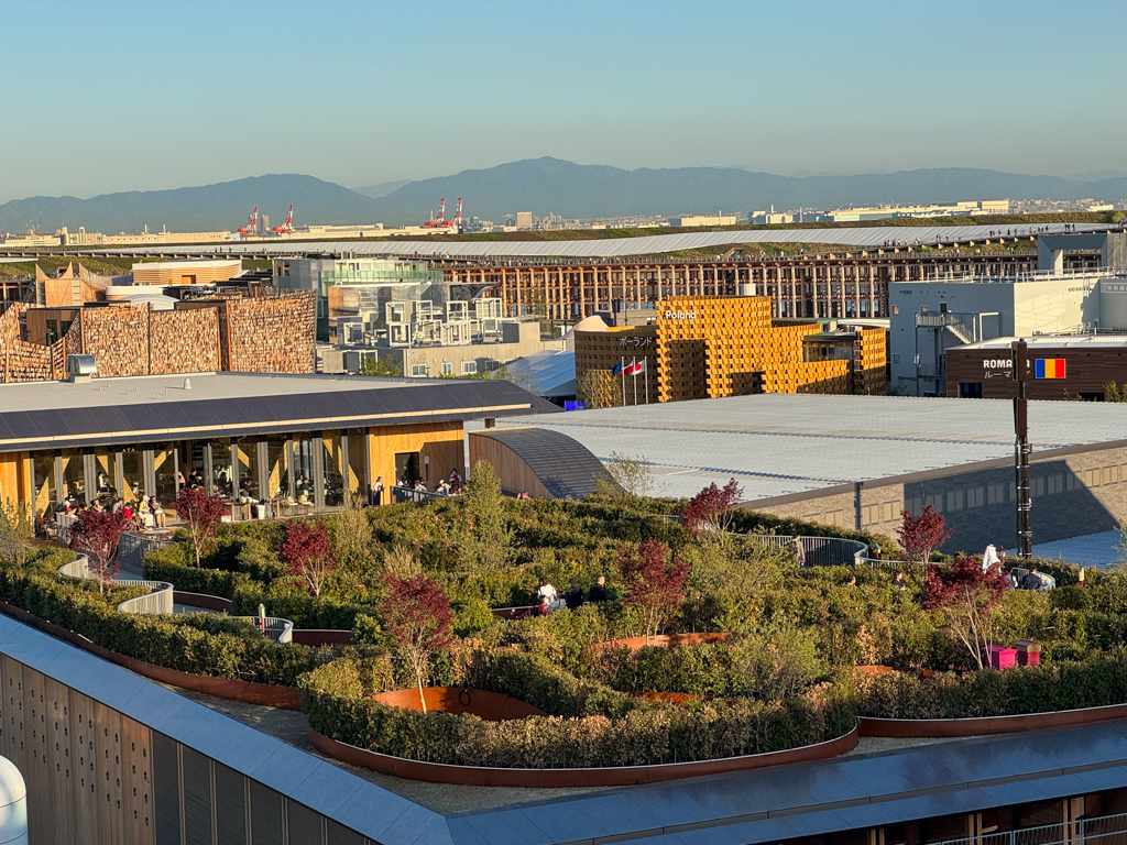 view from grand ring at osaka expo