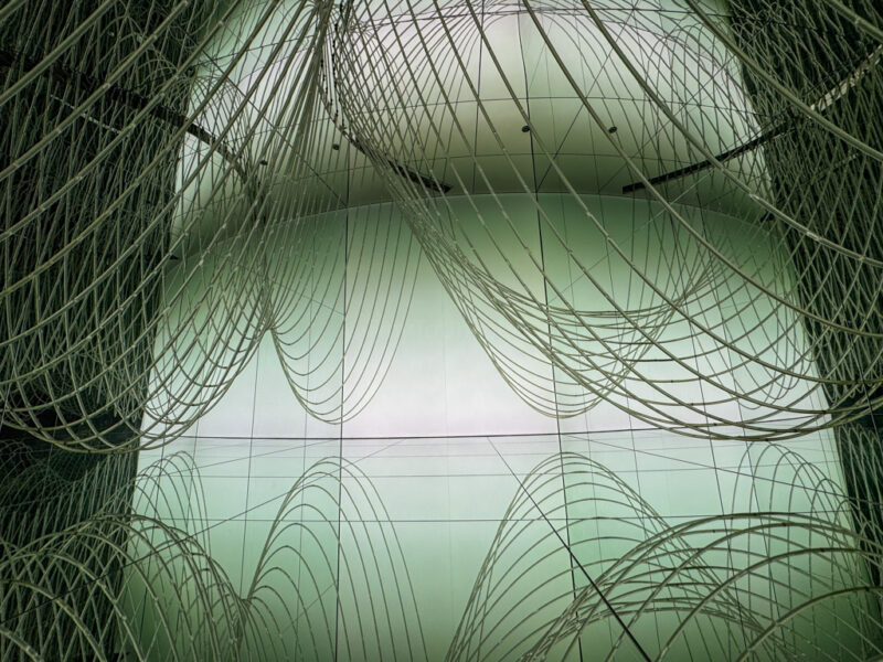 Inside the Japan pavilion 