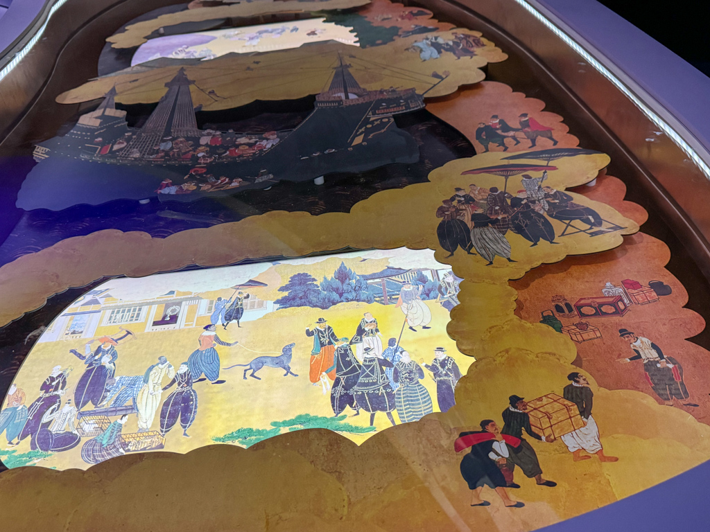 Interactive touch screen at Portugal pavilion at osaka expo 