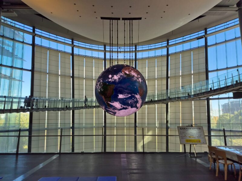 inside Miraikan in Odaiba