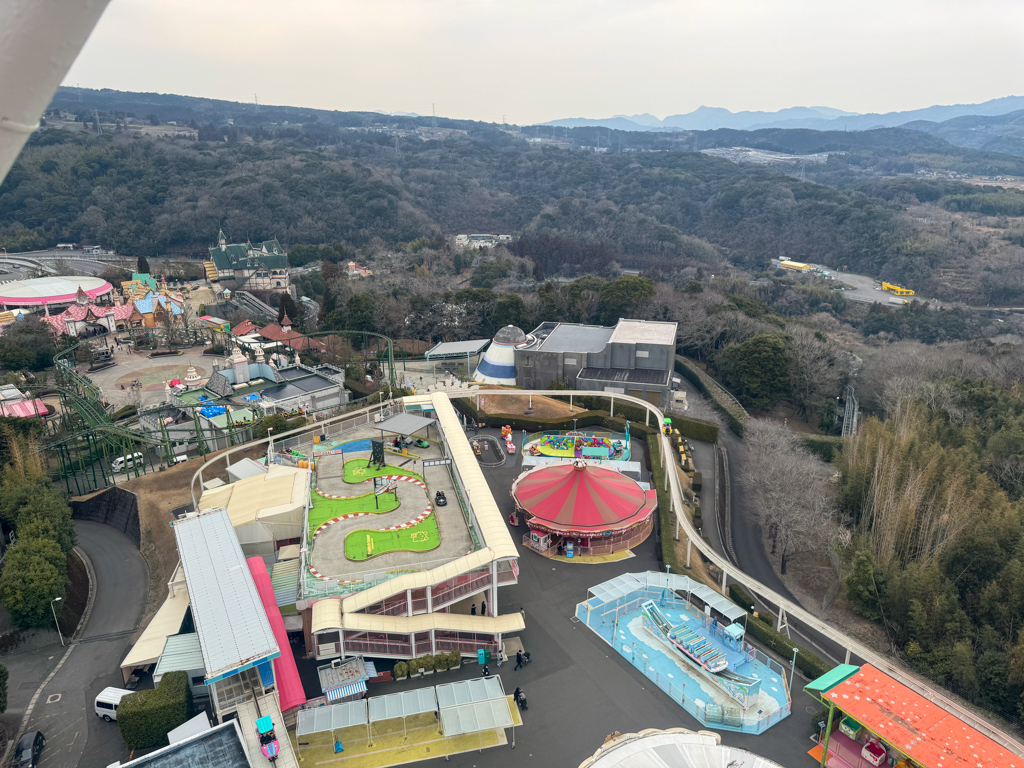 View from ferris wheel at harmonyland