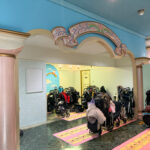 Stroller room at Sanrio Puroland