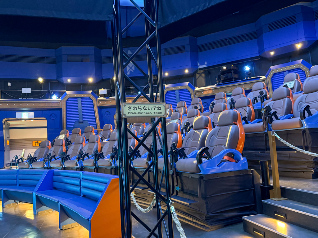 seats at Cinnamoroll's Adventure at sanrio puroland