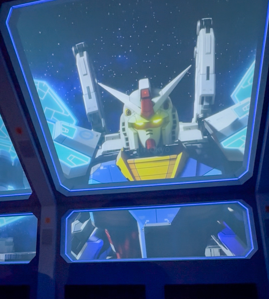 first gundam in gundam pavilion movie at osaka expo