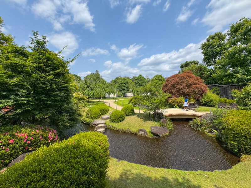 flatly landscaped garden at Kokoen garden 
