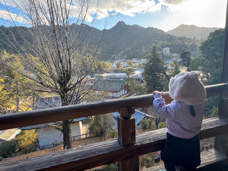 View from Hokuku Shrine in Miyajima