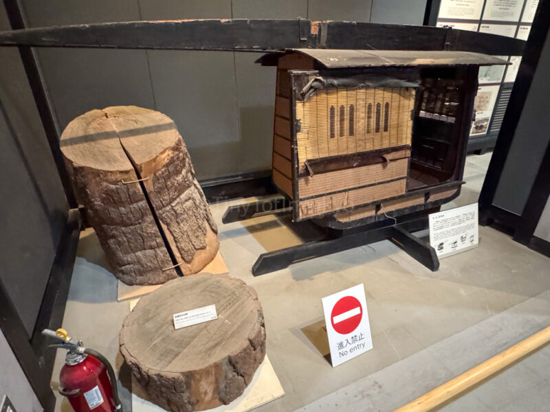 old artifacts inside hiroshima castle