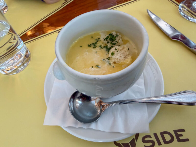 soup with course at park side grille universal studios japan