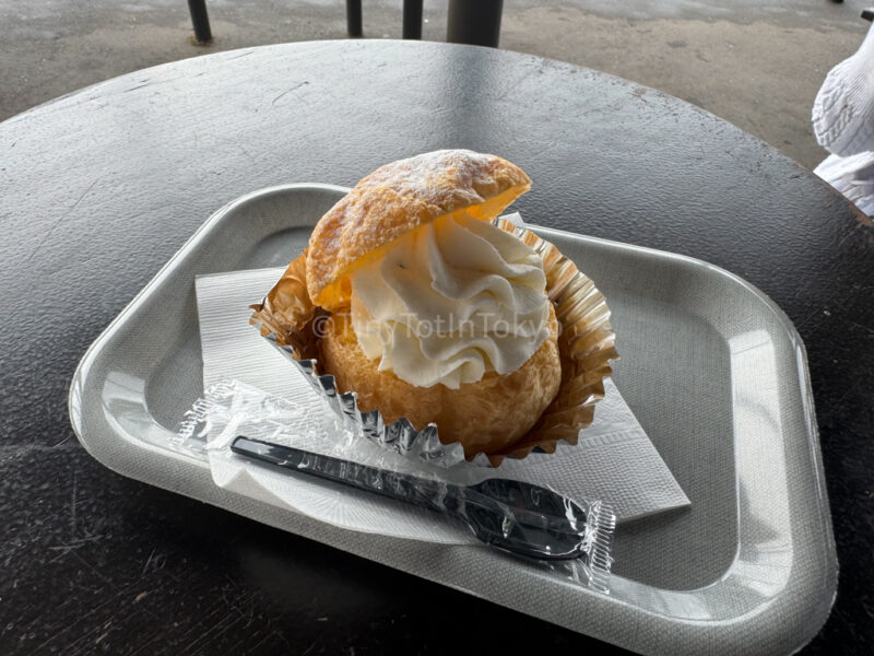 lavender cream puff at farm tomita in furano
