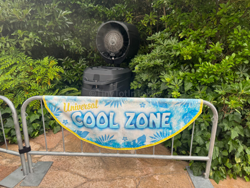 Cooling Fans at Universal Studios Japan during summer