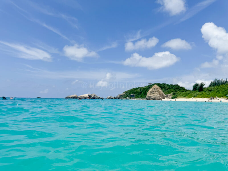 View of islands from Aharen Beach in Tokashiki