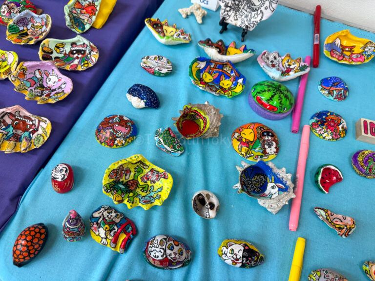 seashell art souvenirs in Okinawa