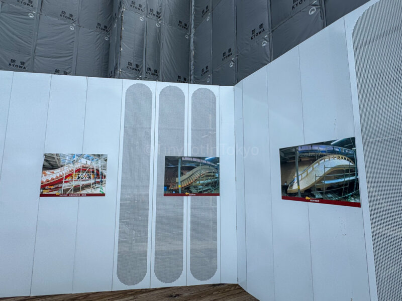 Photos showing the rebuilding process for Shuri Castle in Okinawa