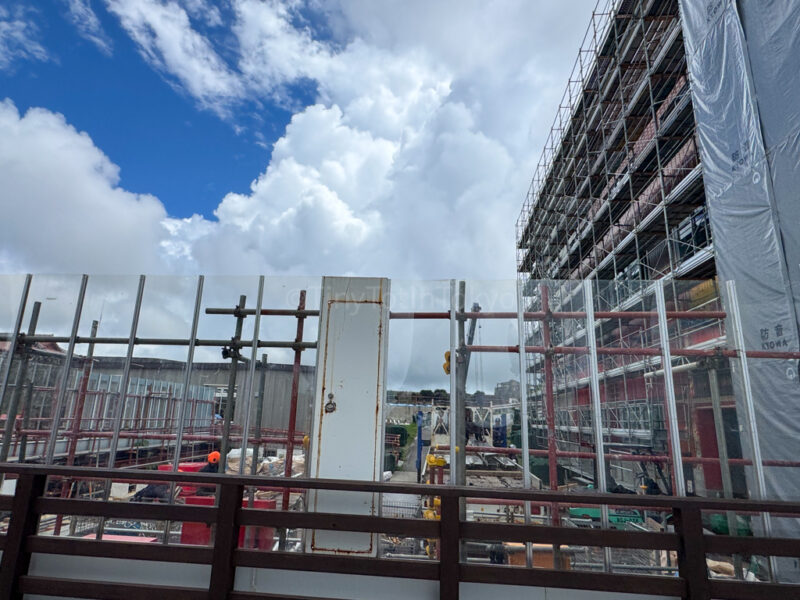 Shuri Castle construction zone