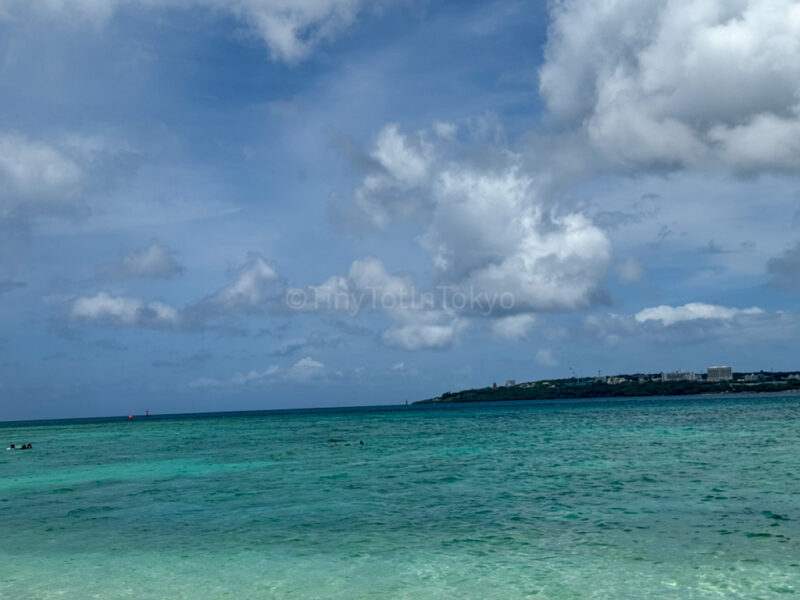 The ocean at Anchi Beach in Okinawa