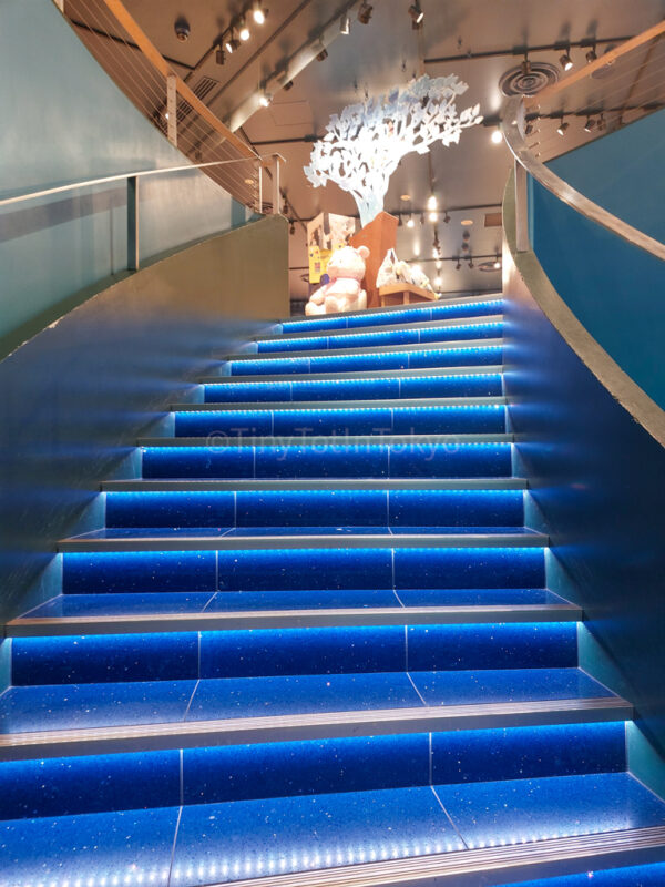 stairs at disney store in kyoto