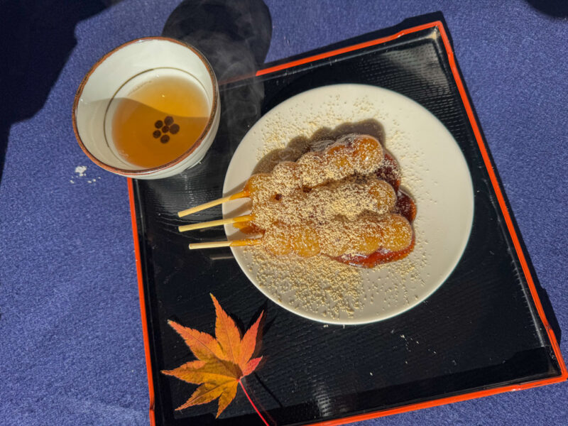 dango at kitano tenmangu shrine