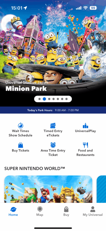 Universal Studios Japan App 