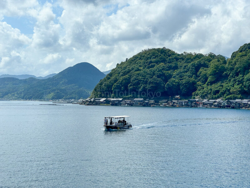 view of boat from ine cafe