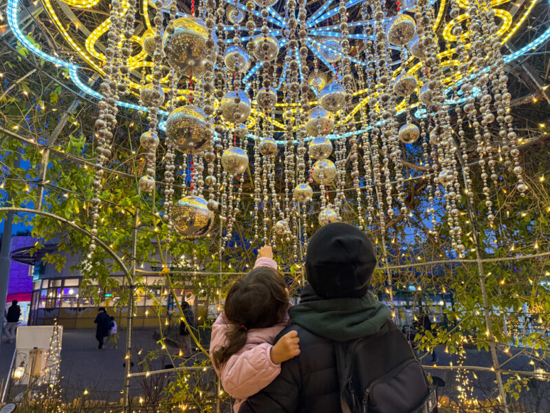 christmas decorations at Hirakata Park