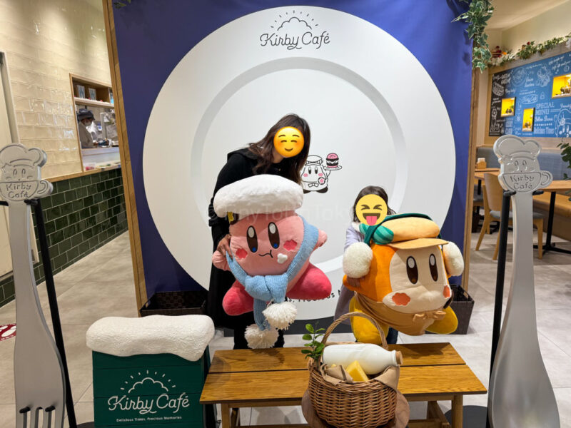 parent and child at the Kirby Cafe