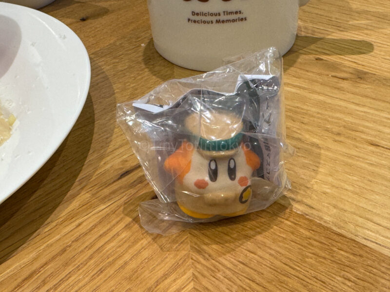 Waddle Dee figure for Whispy Woods meal at Kirby Cafe