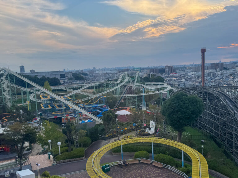 Aerial view of Hirakata Park from the ferris wheel