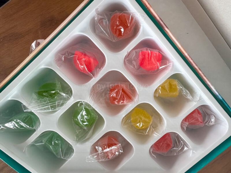 Inside the Kaju no Shizuku gummies from Okinawa