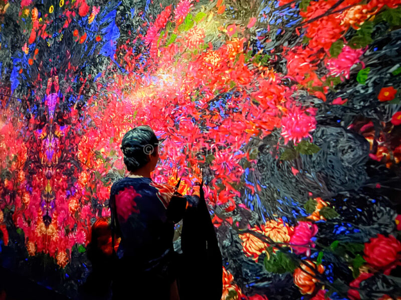 continuous life and death at teamLab Kyoto