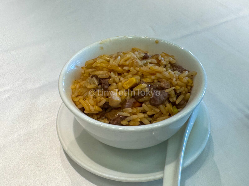 Wagyu Beef fried rice at crystal lotus hong kong disneyland