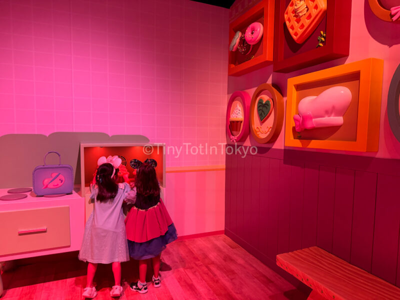 Kids playing inside Duffy and Friends Playhouse at Hong Kong Disneyland