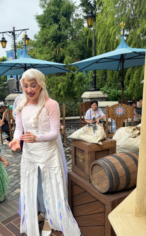 Elsa at the World of Frozen in Hong Kong Disneyland