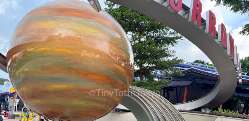 tomorrowland entrance at Hong Kong Disneyland