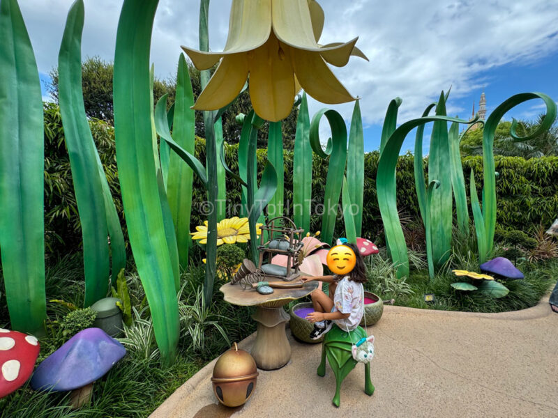 a child at Fairy Tale Forest at Hong Kong Disneyland