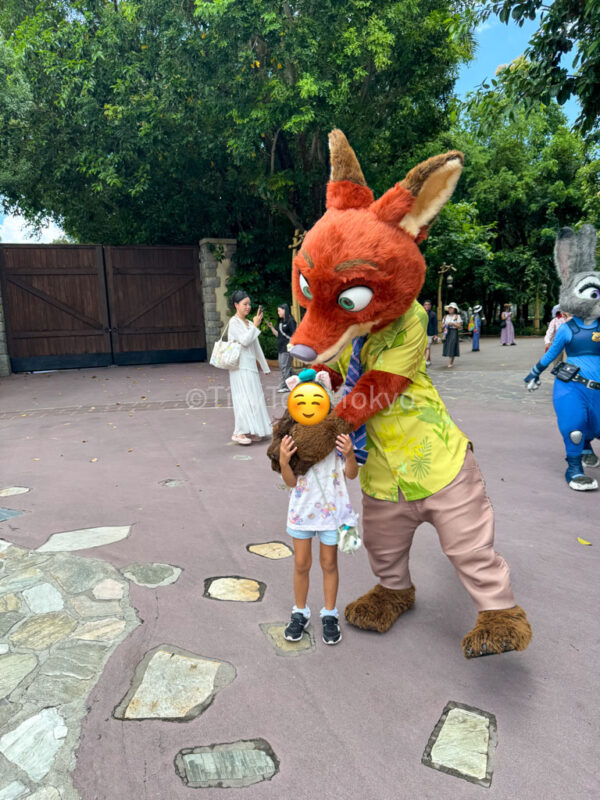 Nick from Zootopia at Hong Kong Disneyland
