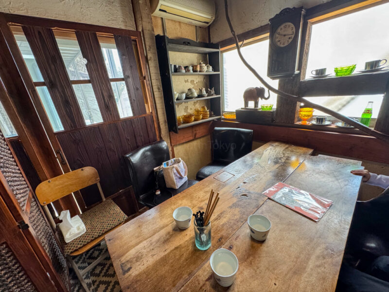 interior of cute restaurant in beppu