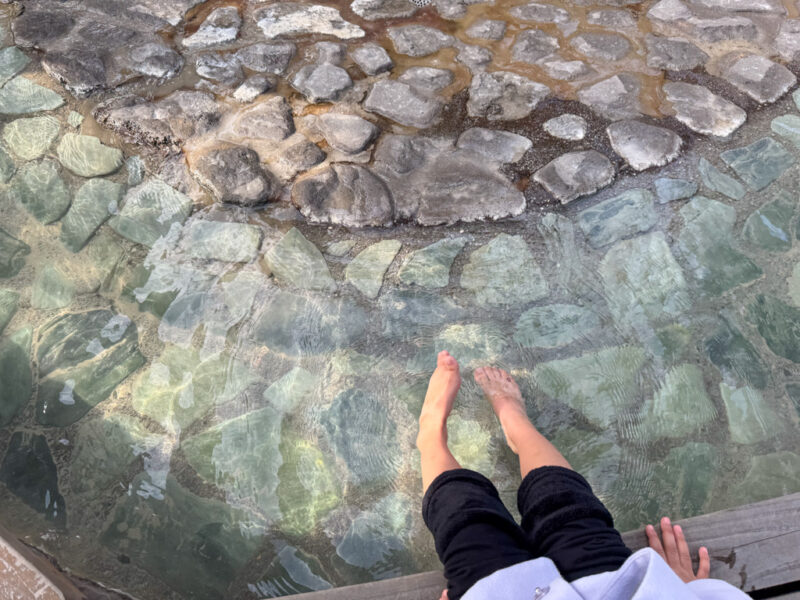 footbath at Oniishi Bozu Jigoku Onsen at Hells of Beppu