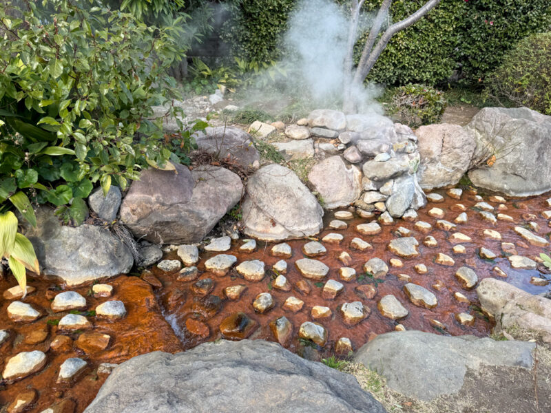 onsen water Oniishi Bozu Jigoku at Hells of Beppu