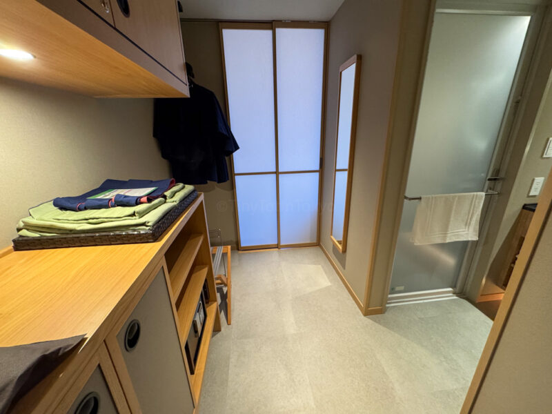 Entrance of hoshi kan standard room at suginoi hotel beppu