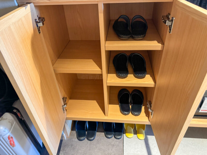 slippers at hoshi kan standard room at suginoi hotel beppu