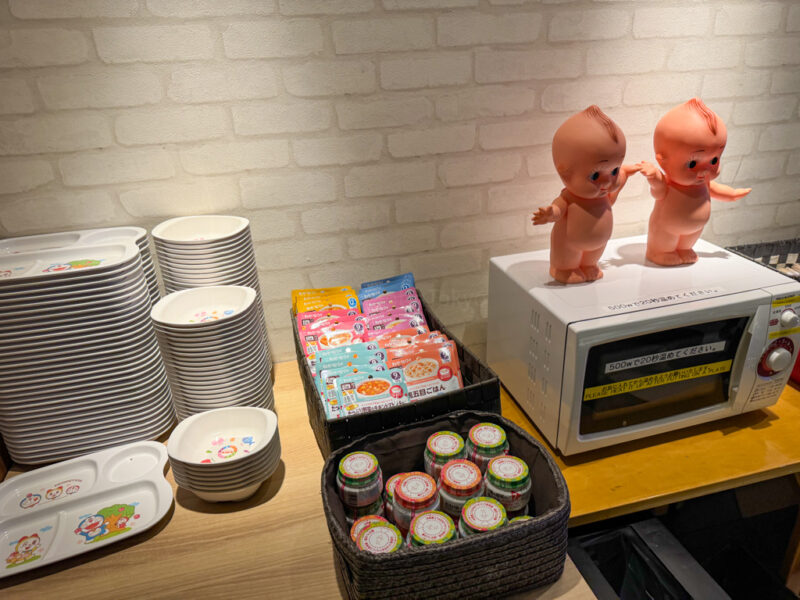 baby food at suginoi hotel buffet restaurant