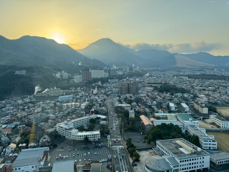 The view from Global Tower in Beppu