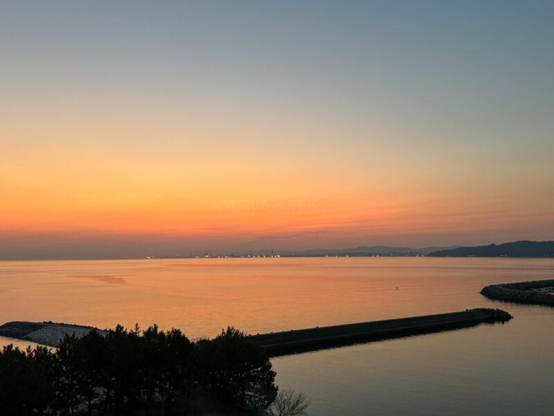 Sunrise from Rex Hotel in Beppu