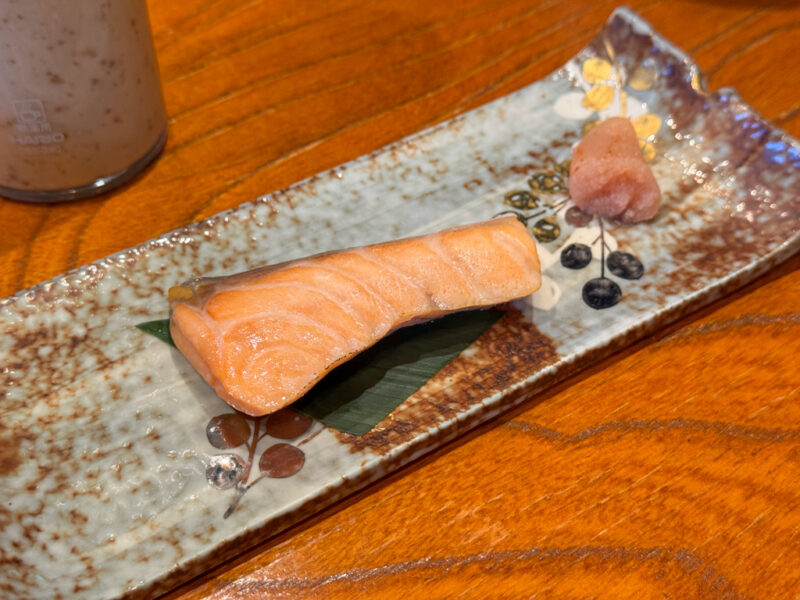 salmon for breakfast at yama no hotel musouen